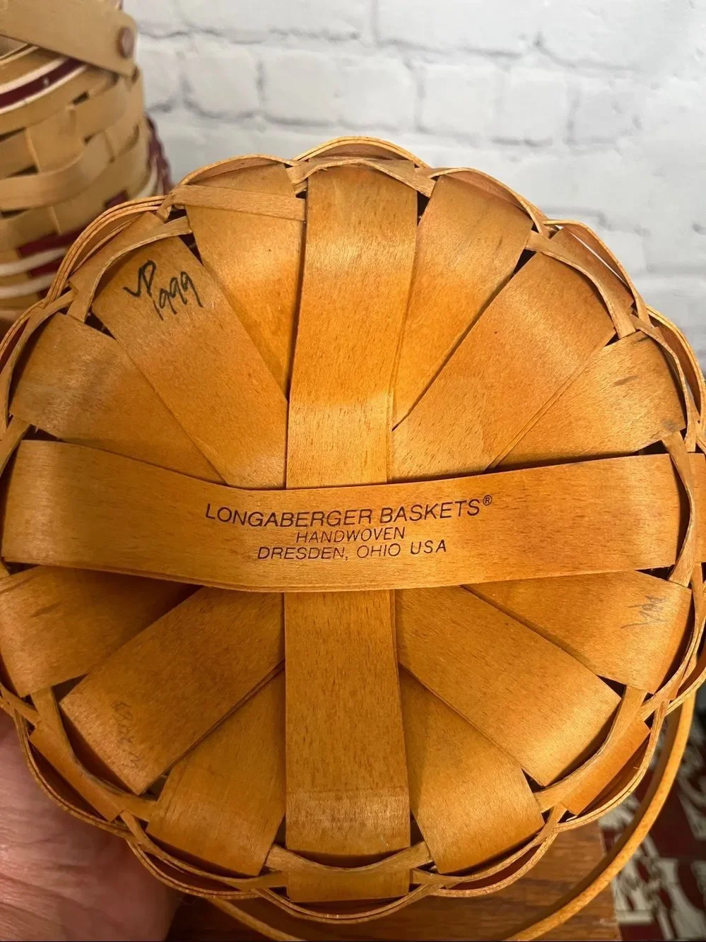 Set of 3 baskets hand woven - American traditions & 2 Longaberger